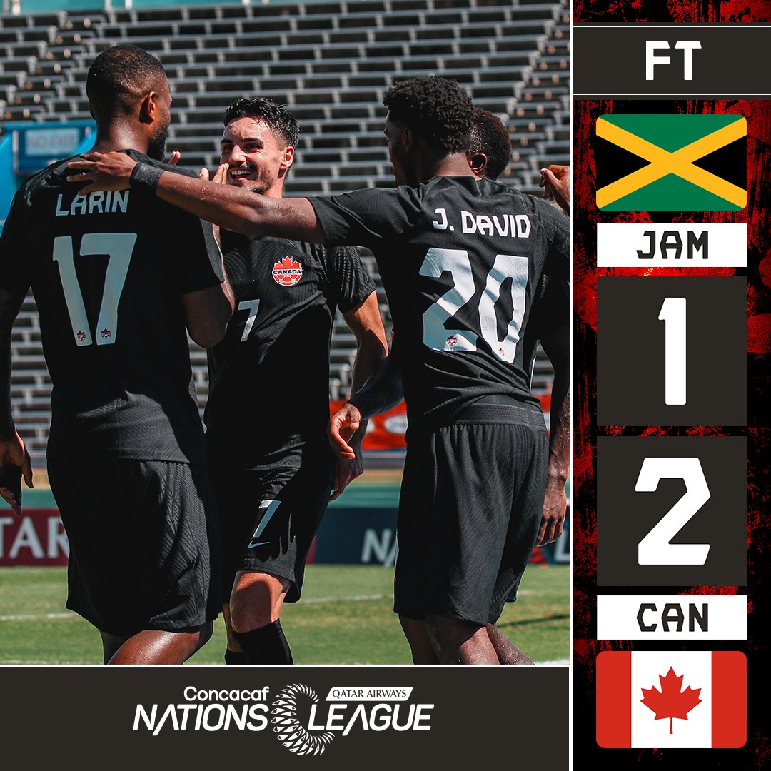 Our first #CANMNT win in Jamaica since 1988! 🍁

See you on Tuesday, Toronto!

🎟️: canadasoccer.com/buy-tickets-mn…