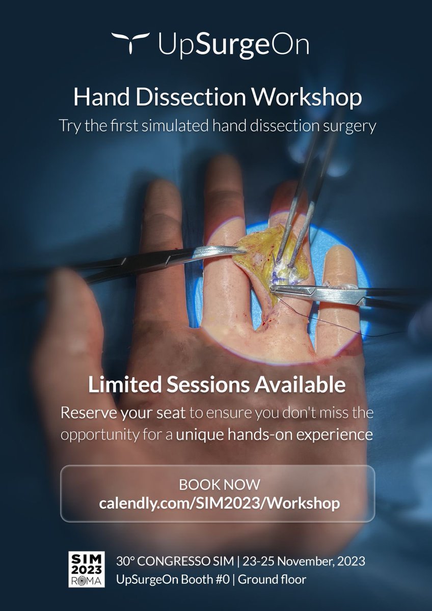upsurgeon's tweet photo. UpSurgeOn officially enters #PLASTIC #MICROSURGERY! Join us at the #SIMCongress 2023, where we'll unveil the world's 1st hyperrealistic hand dissection!
Experience this cutting-edge #surgical #technology at our booth on Nov 23-25. Limited slots available! https://t.co/W4yjDbi59b https://t.co/WuTs809CGe