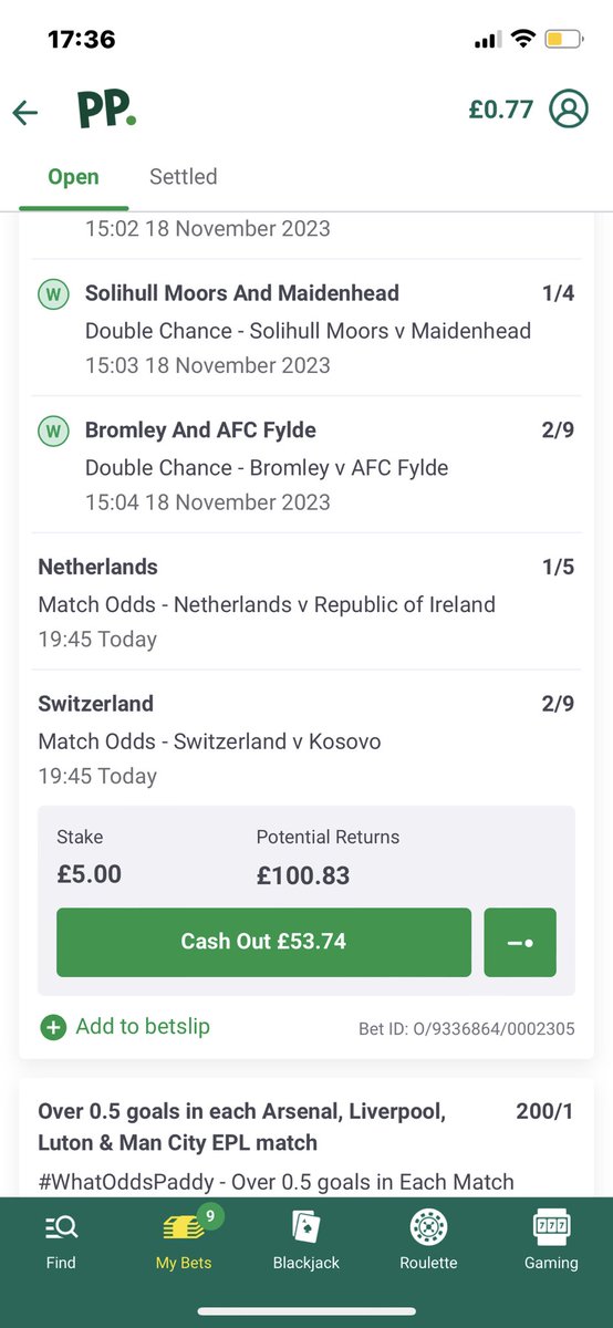 MegaJudders93's tweet photo. @AndyRobsonTips Cash or let it run not won a bet for ages 😂 https://t.co/geswun40Vn