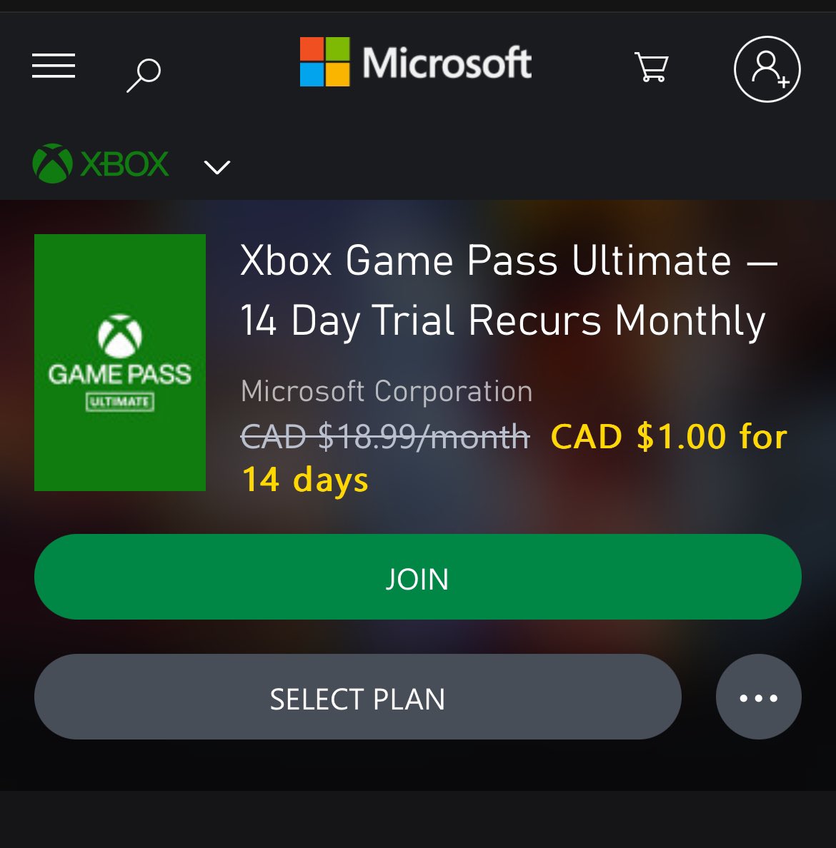 Buy Xbox Game Pass Ultimate — 14 Day Trial Recurs Monthly