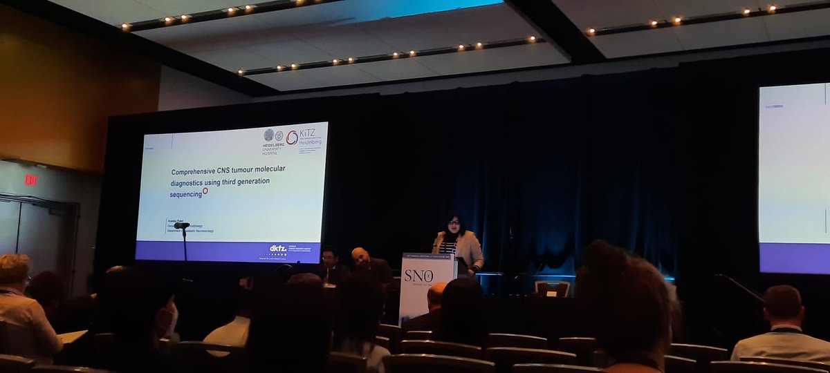 <a href="/AreebaSpeaks/">Areeba Patel</a> giving her talk on <a href="/nanopore/">Oxford Nanopore</a> RAPID-CNS2 pipeline for comprehensive molecular 🧬 #neuropath diagnostics (not only methylation/CNV but also fusions &amp; SNVs/InDels) in single run, validated in prospective study #SNO2023

<a href="/uniklinik_hd/">Universitätsklinikum Heidelberg</a> <a href="/DKFZ/">DKFZ</a> <a href="/KiTZ_HD/">Hopp-Kindertumorzentrum Heidelberg (KiTZ)</a> @HdNeurooncology
