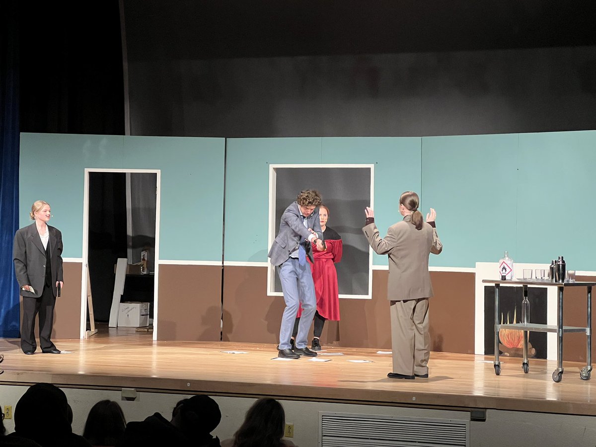Did you miss opening night? Don’t worry there’s another show tonight at 6 PM & tomorrow at 1 pm. Come out and join us for “The One Act Play That Goes Wrong.” You will have a ton of fun and lots of laughs. @CharihoRegional @Michael_Comella @RL_Burns @Andrea_Spas