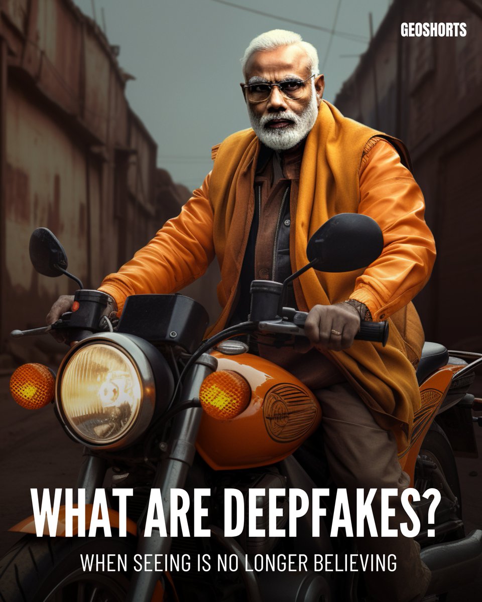 WHAT ARE DEEPFAKES?

#Deepfakes are a new generation of highly realistic, manipulated digital content. #Deepfakes are subgroups of a larger  category of #AIgenerated ‘#syntheticmedia’, including videos, photos, texts, and audio. #deepfaketechnology #AI #SyntheticMedia