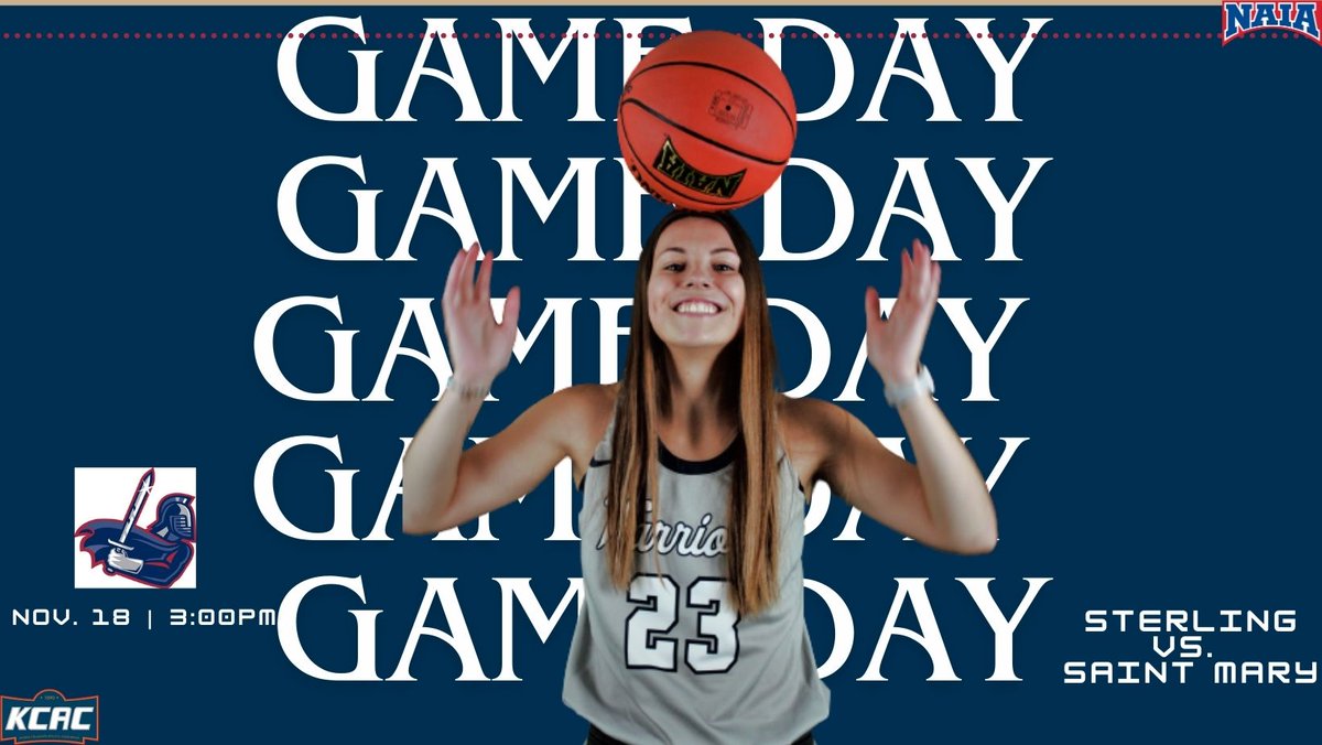 It's GAMEDAY!! <a href="/SCWarriorWBB/">Sterling College Women’s Basketball</a> takes on the Saint Mary Spires this afternoon!! 
We welcome our women's basketball alumni to the game this afternoon for an alumni even!! 
See you there!!
#SwordsUp #WeWill 
⏰3 PM
📍Sterling, Kan.
📊scwarriors.com/sports/wbkb/20…
🎥scwarriors.com/links/sw2i9m