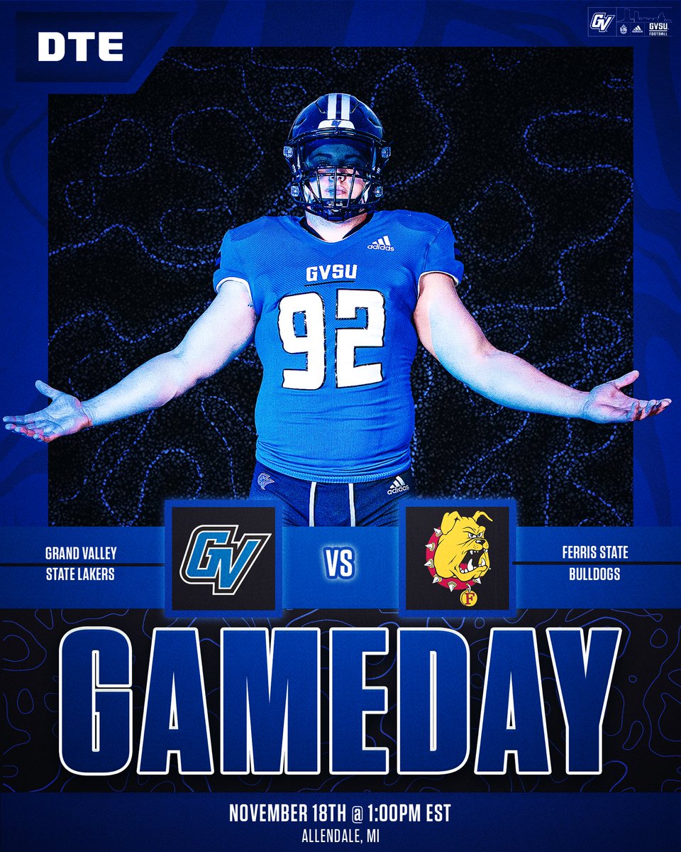 𝐖𝐄𝐄𝐊 𝟏𝟐 𝐁𝐀𝐁𝐘 🗣️
📍Lubbers Stadium, 1:00PM
🆚 Ferris State University 
📺 shorturl.at/fmxQ1
📊 shorturl.at/pvzS5
📻 wlav.com
📻 mipoderosa.com 
#AnchorUp