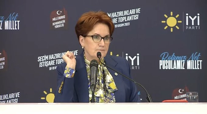 🗣️ İYİ Parti Genel Başkanı Meral Akşener: “Benim, eşimin, oğlumun, gelinimin, yeğenlerimin, çocukluk arkadaşlarımızın, fabrikası olan arkadaşlarımızın hiçbirinin bu ülkenin hiçbir belediyesiyle herhangi bir irtibatı, işi, gücü yoktur. İspat edemeyen şerefsizdir, ispat…