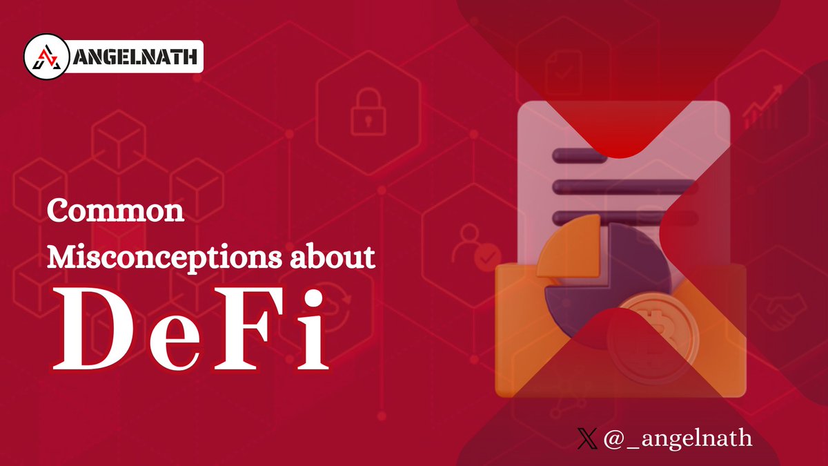 _angelnath's tweet photo. Are you afraid of learning DeFi?

You're not alone,

I used to be afraid also.

But what if I told you that most of what you've heard about DeFi is wrong?

In this 🧵I'm going to burst 5 of the biggest misconceptions about DeFi.

(No 4 is what most influencers told you) https://t.co/ld3ote9gHy