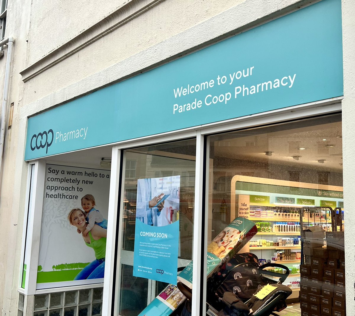 First Jersey Lloyds pharmacy conversion to <a href="/CI_Coop/">Channel Islands Coop</a> Pharmacy underway ready to open tomorrow morning. Awesome effort by the team. 1 down 6 to go 👏👏
