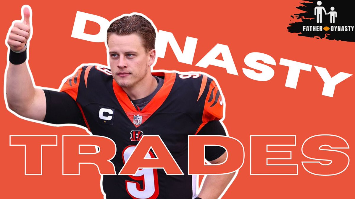 FatherDynasty's tweet image. Any recent or potential Dynasty trades involving Joe Burrow?
⬇️Drop them here!⬇️

I cover a trio of trades pulled from @DynastyDaddyFF after his season-ending injury.

#Superflex #2QB #FantasyFootball #Dynasty #dynastytrade

⬇️🔴⬇️WATCH HERE⬇️🔴⬇️
youtu.be/oPovNep-UDk?si…