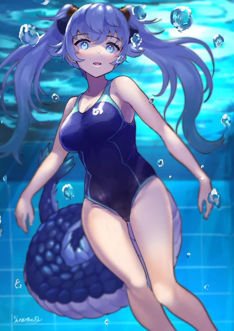 ミリさん()主催の競泳水着合同誌に寄稿させていただきましたセイリュウさんです 