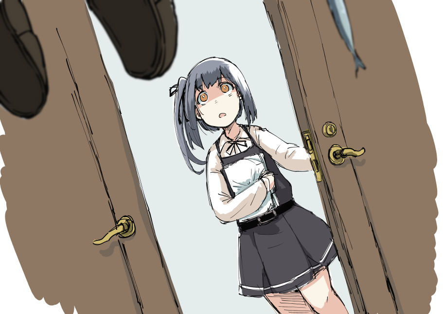 霞(艦隊これくしょん) ,霞改二 「霞ぃ...」|魚類のイラスト