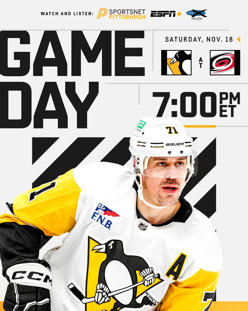 penguins's tweet photo. See you tonight, @Canes.

Game preview: https://t.co/0AXFiHfbae https://t.co/8GKaT4nnl7