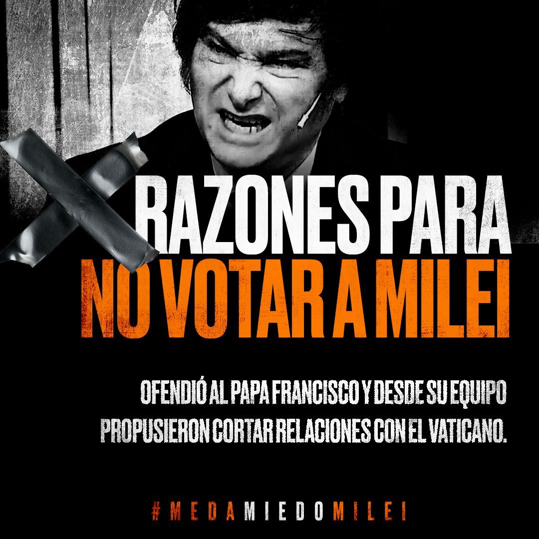 #MeDaMiedoMilei 👇