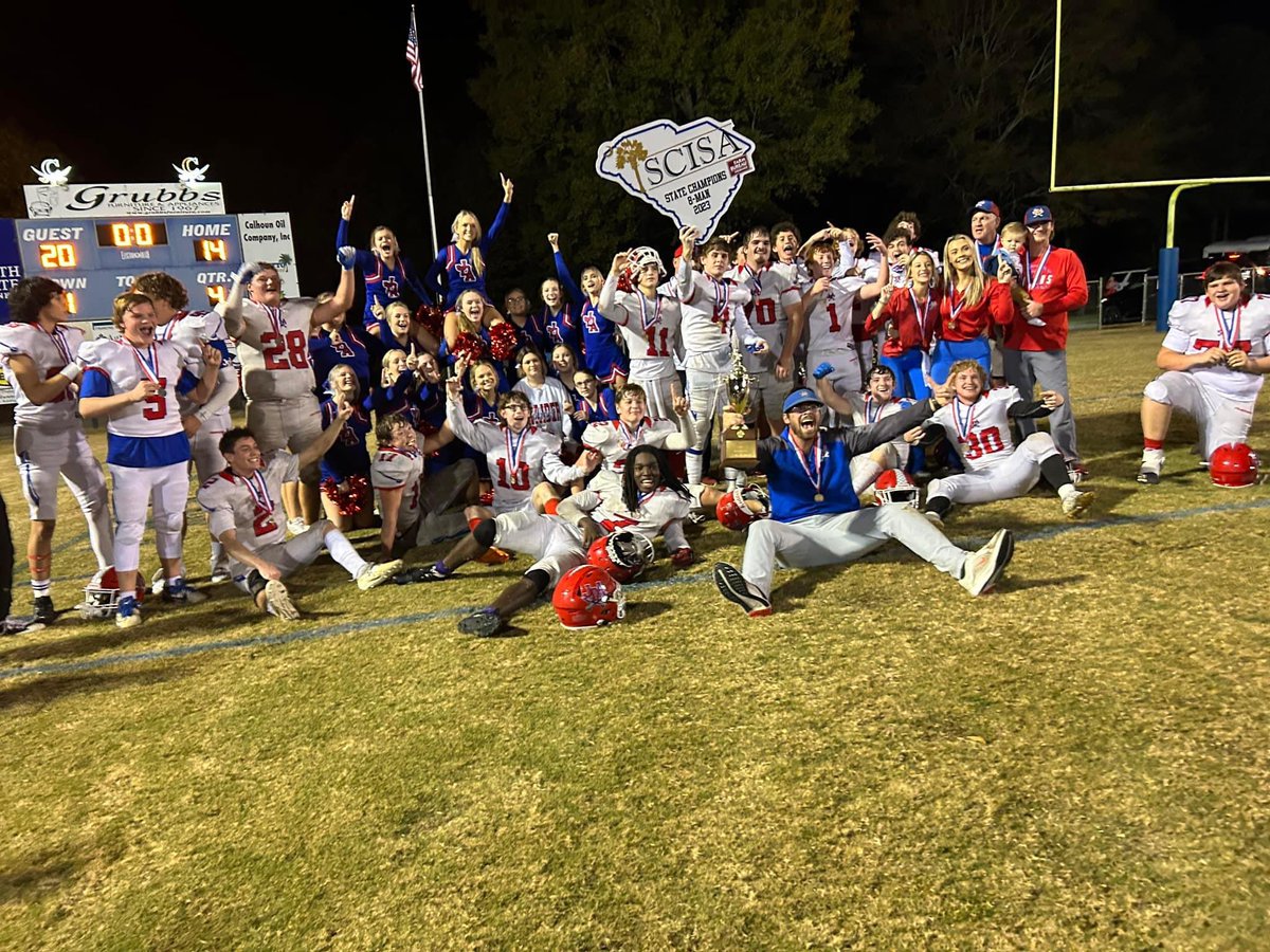 _CoachWebster's tweet image. 2023 STATE CHAMPS!!!

Proud of these boys. Way to fight til the end. Let’s get for next year. 

#JDA #STATECHAMPS