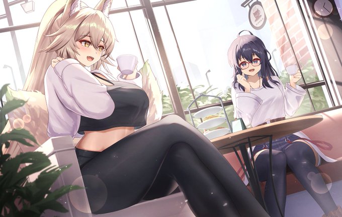 翠燐さんと乃乃亜ちゃん☕午後のティータイム(うちよそコラボ) 