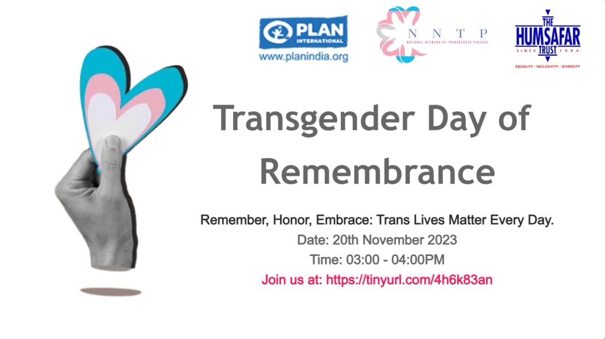 NNTP_INDIA's tweet photo. Join us for a webinar on November 20, hosted by Plan India where eminent experts will talk about the extent of transgender violence in India and discuss issues related to the community's rights in light of the 2019 Transgender Act. Link for the webinar- https://t.co/CGhFbmqVnj https://t.co/Df3qURG4ab