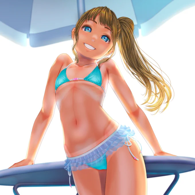 はずかしながらあっぷしました。習作 | 卯月めい #pixiv  Pixivのリンク先にフリル無し版も置いてます、こちらもぜひ!I also have a frill-less version available at the following Pixiv link, so please check it out! 