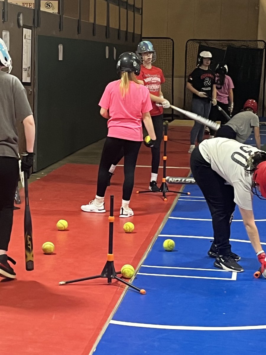 SaranacSoftball's tweet photo. RedHawks never stop working. One last session before holiday break. https://t.co/kVuVpIkh3y