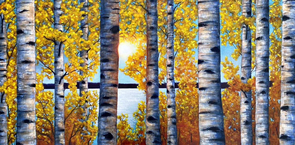 Fresh off the easel! melissajeanart.com/products/light… #lotw #autumn #fall #art #painting #artist #ArtistOnTwitter #ArtistOnX #canadianart #lakeart #arts #forest #Sparkle #artgallery #artcollector #lake #canadianartist #melissajeanart #shoplocal #kenora #Winnipeg #northwesternontario #Tree