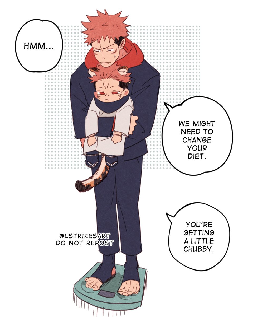 #jjk Tiger Cub AU: he's too chonky 😭 