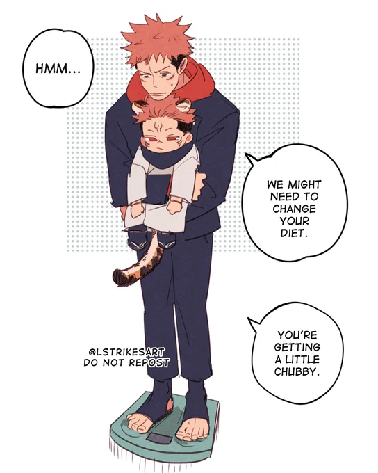 #jjk Tiger Cub AU: he's too chonky 😭 