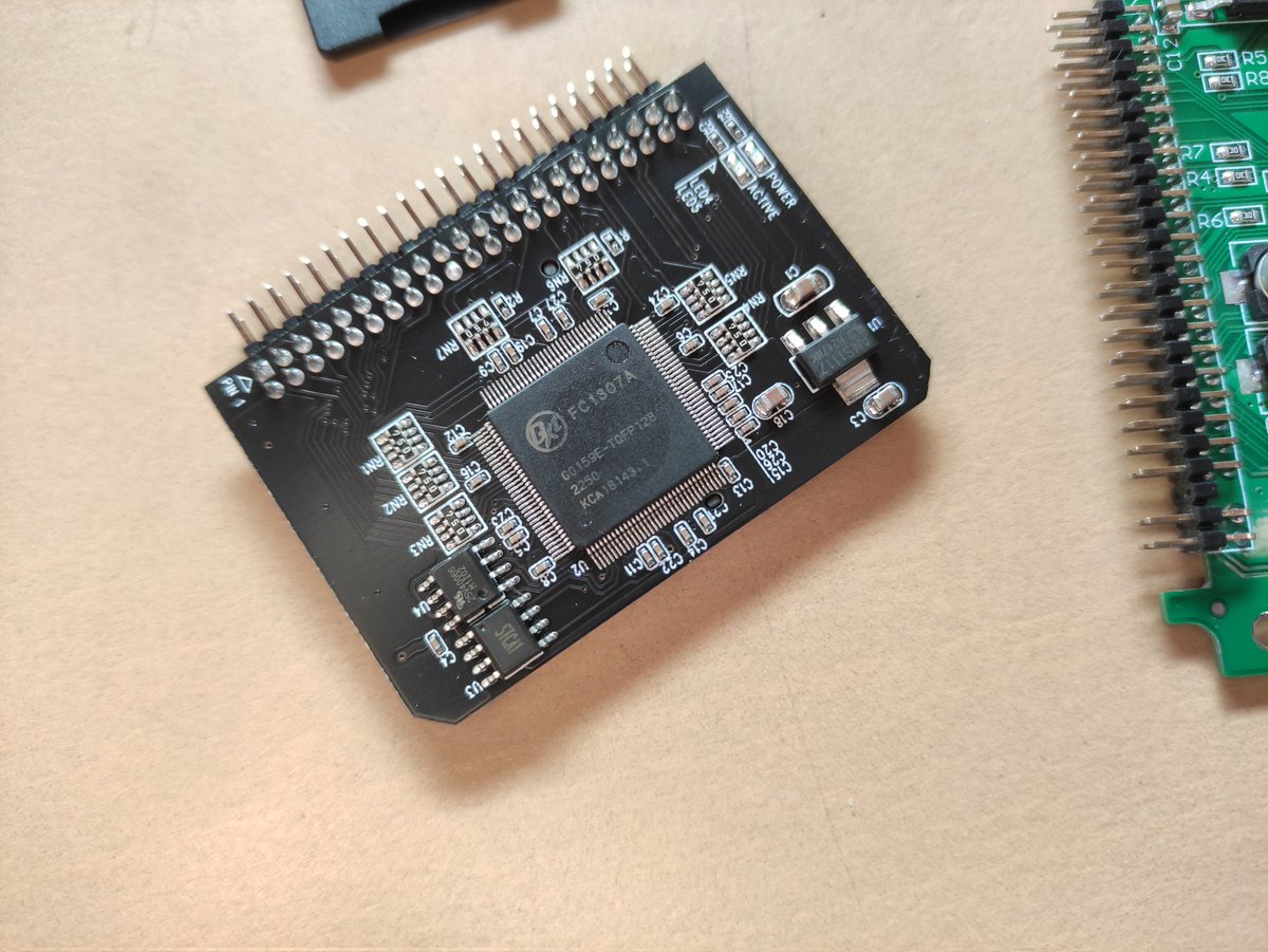 Loeschzwerg_3DC's tweet image. Swapped the old Toshiba MK6411MAT HDD in my Scenic Mobile 800 for a Sandisk Extreme SD Card (A2 class). Audio crackling due to HDD access time is now gone 😃👍🏻

#sdcard #ideadapter #retropc #scenicmobile