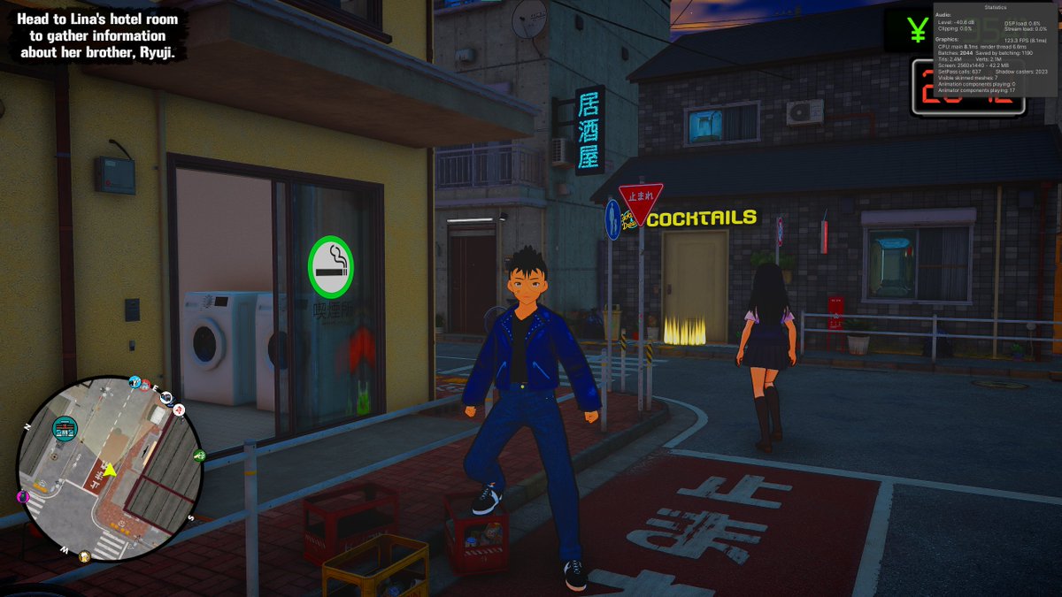 KenzoGames3's tweet photo. The integration of precise foot placement technology (foot ik) into Kaito enhances its ability to adapt to various terrains, such as ascending stairs or walking on sidewalks. #indiegames #beatemup #openworld #gaming #gamedev #IndieGameDev #japan #fightinggames #steam #iircade #anime #Yakuza #unity