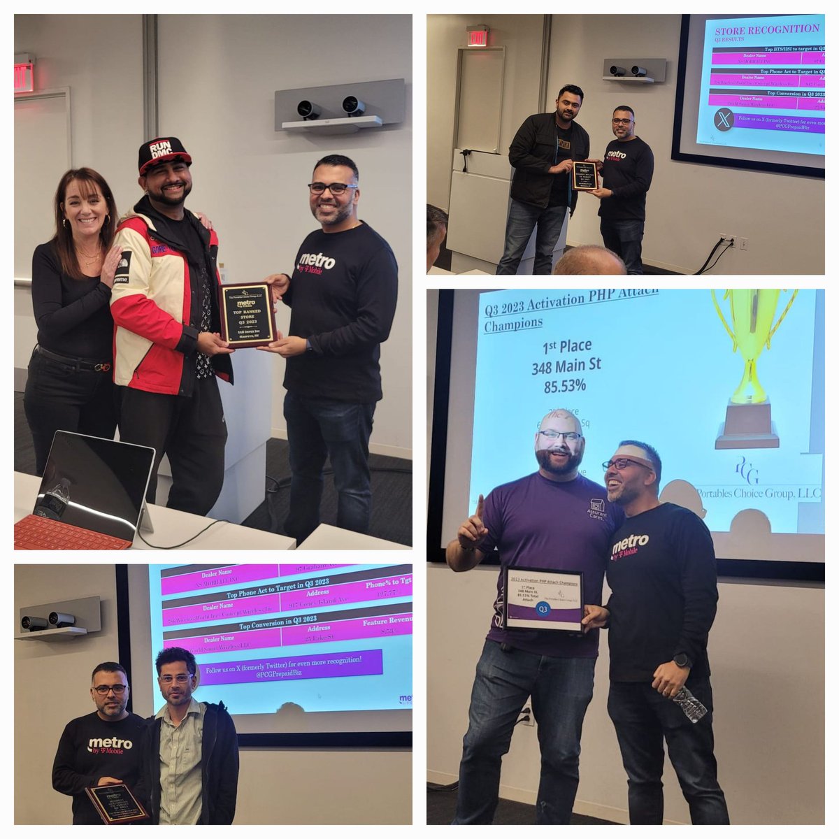 PCGPrepaidBiz's tweet photo. We're gonna need a break after all these awards...🤩

#TeamPCG success in the NY Market and 💜ing every minute of it.

#Q4Success #HolidayswithNadaYadaYada 
#metrobytmobile #nadayadayada https://t.co/KAT5onjykS