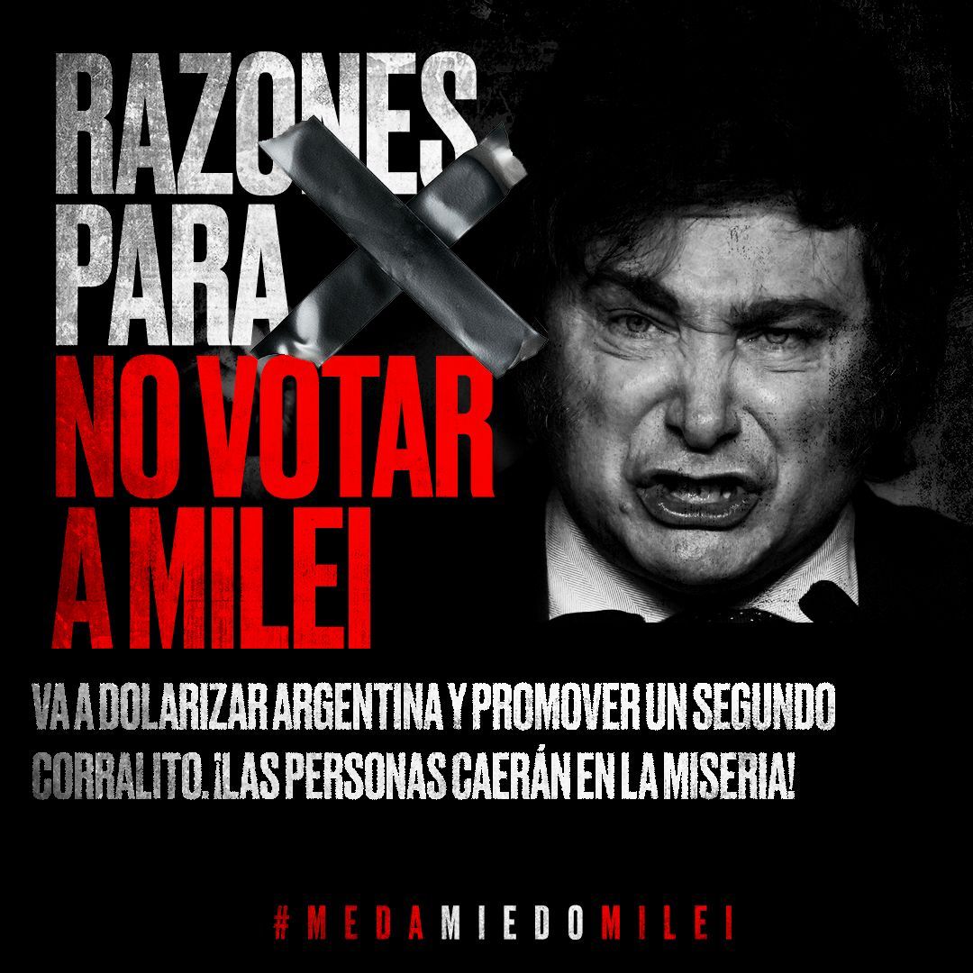 #MeDaMiedoMilei 👇