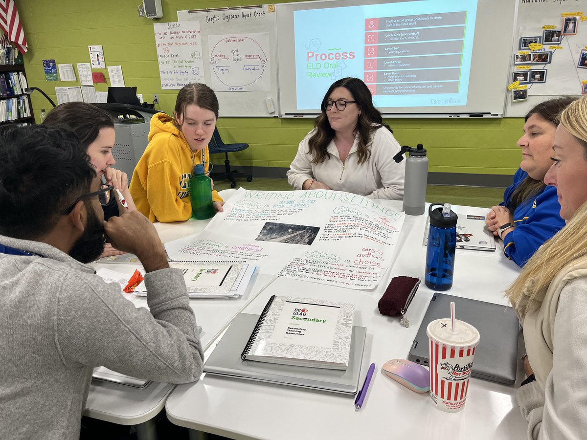EricaPerelgut's tweet image. A Saturday shout out to all of  our @D63Gemini teachers part of the @BeGladTraining cohort who practiced using the ELD oral review with input charts for their content areas during our November SIP day. #teachersneverstoplearning #hereatgemini