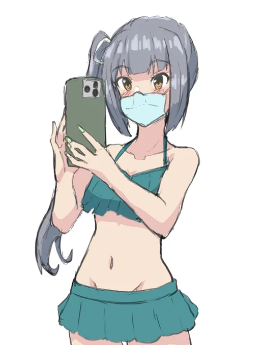 霞ママの進水日みたいなので水着自撮りママの再掲 