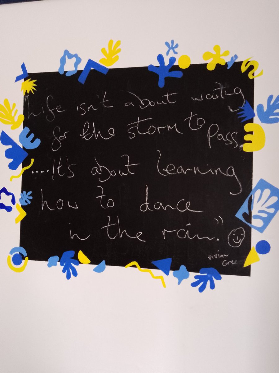 Thank you Miss Clarke for finishing our Matisse inspired kitchen chalkboard.