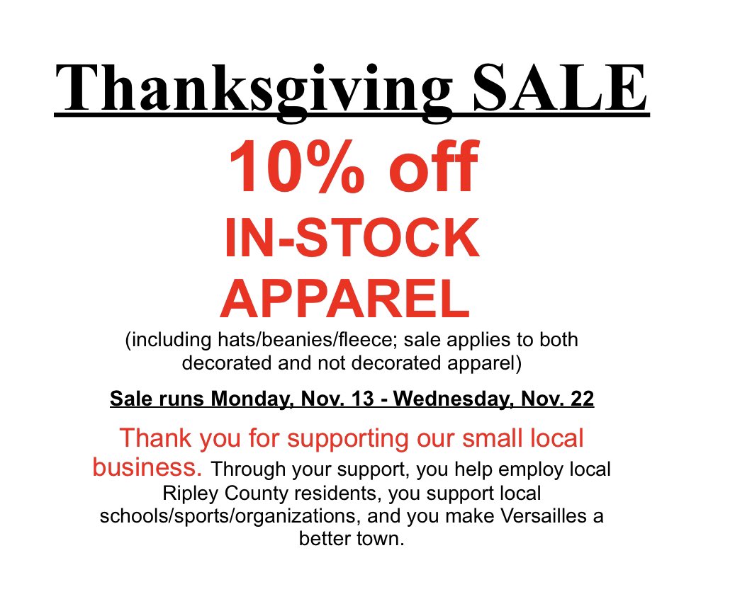 Open Monday-Wednesday this Thanksgiving week from 9-5pm!
Closed Thursday and Friday for the holiday. 
#shoplocal
#supportsmallbusiness 
#SmallBusiness