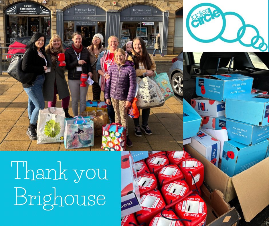 A big thank you to all the residents and businesses in Brighouse. We were overwhelmed by the generosity when collecting the Poppy Appeal Donations. All donations are now with the Royal British Legion #poppyappeal #royalbritishlegion
