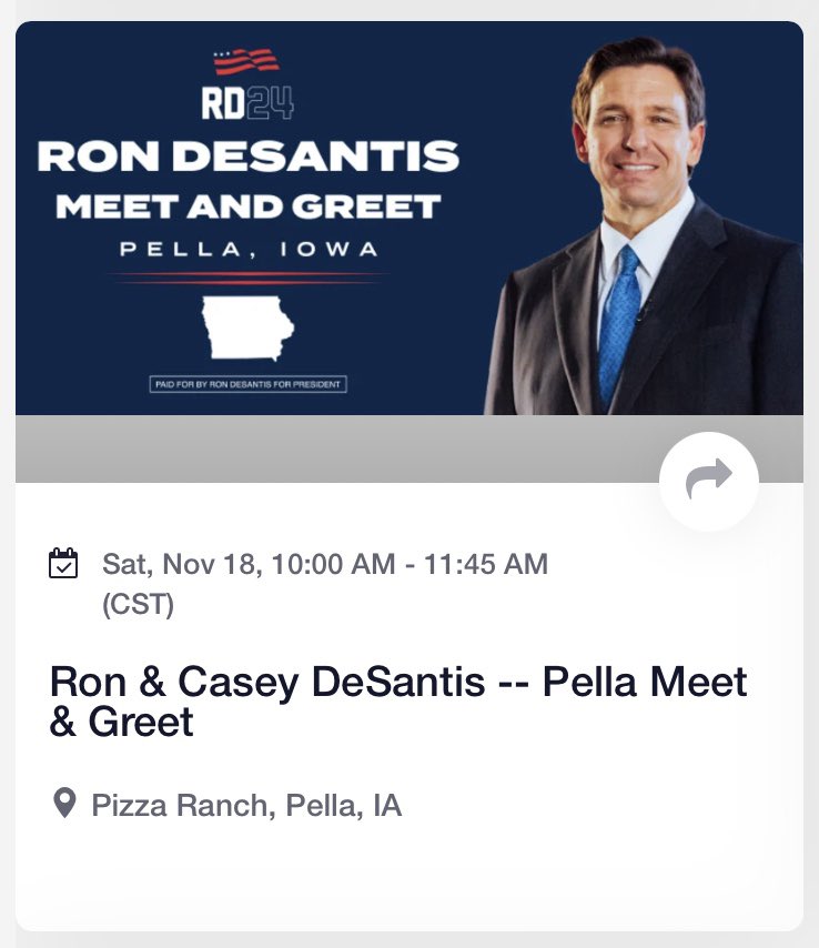 quirk_kay's tweet photo. Good Morning, PELLA, IOWA❣️🇺🇸
TODAY is your day to meet @RonDeSantis on his #99County #FullGrassley Iowa Tour!
Don’t miss out on your chance to meet our next POTUS❣️
#DeSantis2024
#DeSantisDelivers
https://t.co/yzUpMf6fzl https://t.co/O7JQJ05IMw