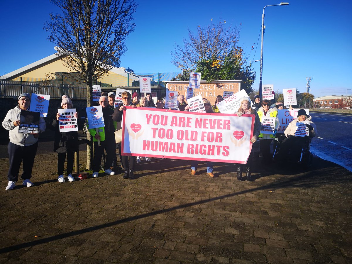 Join the protest! It may not affect you today, but it may affect you tomorrow. Human rights are everybody's rights! 1 to 4 today 2 to 5 tomorrow. #CherryOrchardHospital #Ballyfermot