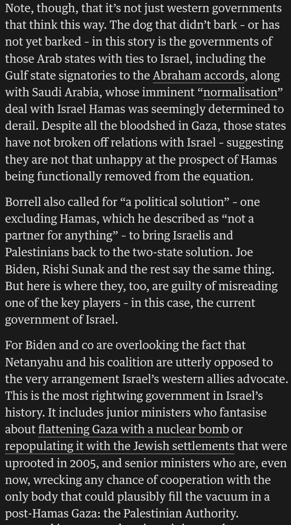 Utterly clear-eyed from @freedland here, on what both Gulf and Western states know and won't say. theguardian.com/commentisfree/…