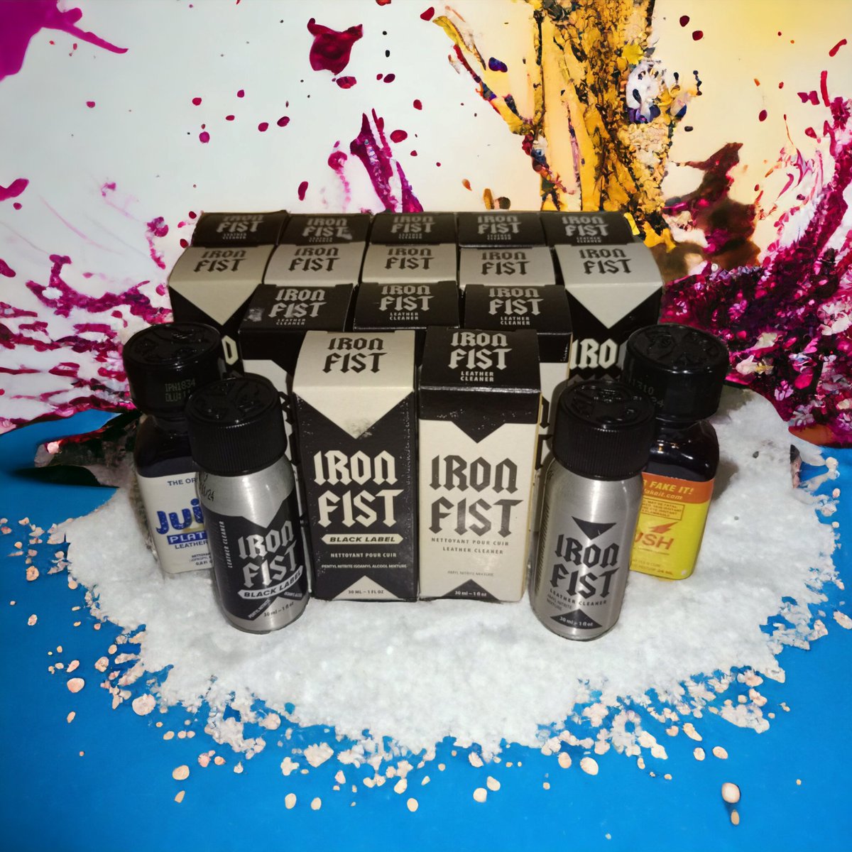 Solo por este fin de semana tengo referencia iron Fist 30mililitros, juicD, Rush clásico amarillo con descuentos de hasta 20mil pesos en todas las referencias, <a href="/TodoPoppers/">TodoPoppers</a> los mejores aromas del mundo siempre a tu alcance, no te quedes sin probarlos 🥳🥳🤦🏻‍♂️