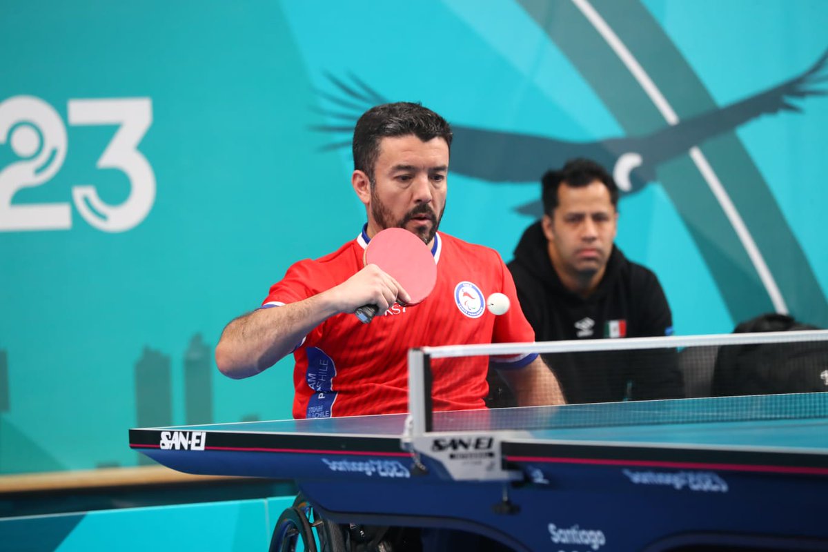 INDChileOficial's tweet photo. ¡ORO Y PLATA PARA CHILE 🥹🇨🇱¡ ¡FINAL INÉDITA 🏓🤯! Cristian González y Maximiliano Rodríguez definirán al campeón del para tenis de mesa en Santiago 2023...esta tarde se jugará el partido por el título de la clase 4 🥳 ¡Vamos, vamos 😍! #Santiago2023 #Parapanamericanos https://t.co/cI4C6AUCr7