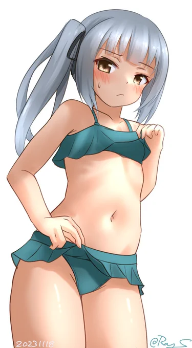こたつに入ってたら暑くなってきたので#艦これ版深夜の真剣お絵描き60分一本勝負#艦これ版真剣お絵描き60分一本勝負_20231118 