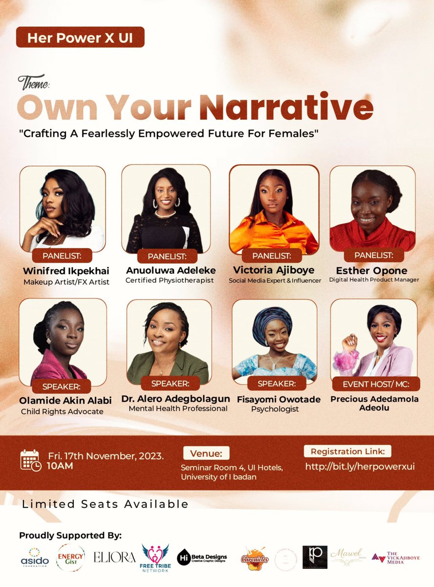 HerPowerX's tweet photo. We are overjoyed about the success of Her Power X UI! 

It was the most amazing time ever! And we want to say a very big thank you to our immaculate line up of speakers - Olamide Akin Alabi, Alero Adegbolagun and Fisayomi Owotade ❤️❤️ https://t.co/SMLWTN5C5y