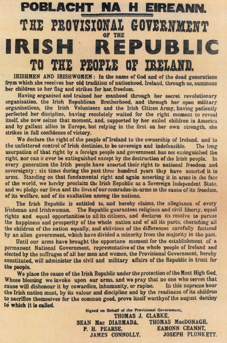 I’ll go to my grave with a solitary belief, steadfastly holding to the Proclamation declared in 1916

Our Martyrs died for me and people like me, they didn’t pay the ultimate sacrifice for those who pay lip service to Downing St or Leinster House