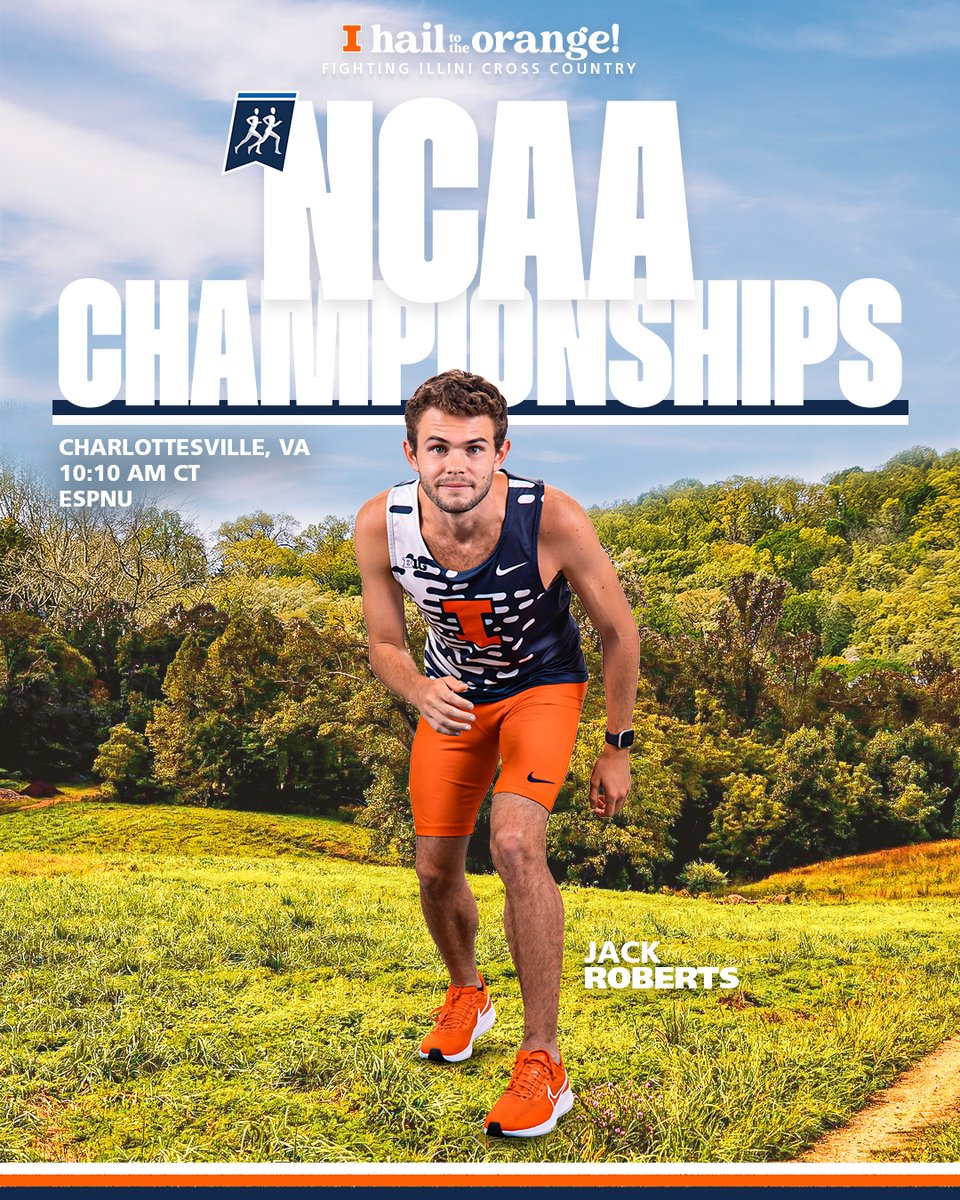 IlliniTrackXC's tweet photo. It's finally NATIONALS DAY!

Results >> https://t.co/qCUjcCCQTW
Watch (ESPNU) >> https://t.co/TMLNadDjTN

#Illini I #HTTO I @jackriberts https://t.co/IpY5W51giP