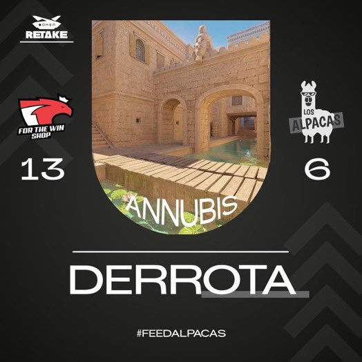 LosAlpacas (@losalpacasgg) on Twitter photo Perdemos 13-6 vs <a href="/ftwesports/">FTW | For The Win Esports</a> para a @OMENRetake
Voltamos daqui a alguns minutos contra a equipa de <a href="/agency_clan/">Agency Clan</a> num jogo a eliminar!
#FeedAlpacas Perdemos 13-6 vs <a href="/ftwesports/">FTW | For The Win Esports</a> para a @OMENRetake
Voltamos daqui a alguns minutos contra a equipa de <a href="/agency_clan/">Agency Clan</a> num jogo a eliminar!
#FeedAlpacas