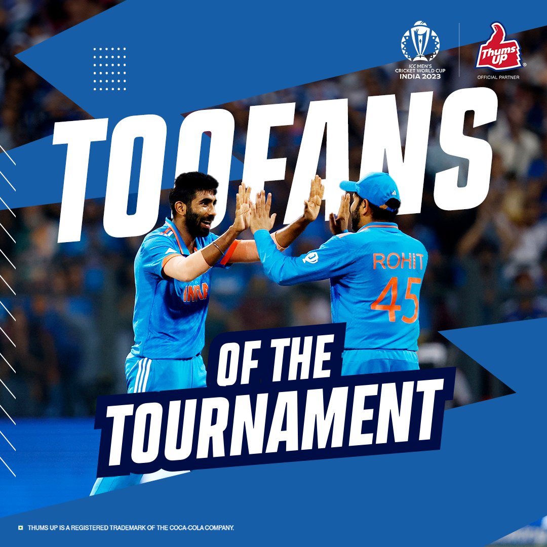 Toofani dominance decoded with Bumrah doesn’t leak runs, and Rohit who hits every delivery that comes! #IndiaToofanMacha #ThumsUp #Toofan #TeamIndia #CWC23 #POTM #INDvsAUS #Hitman #Bumrah #WorldCupFinal