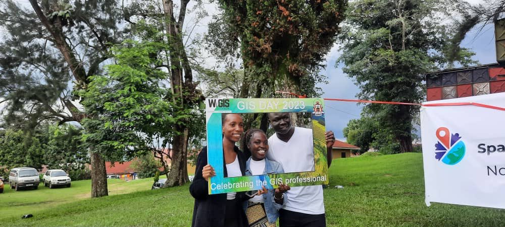 WiGIS_UG's tweet photo. Today we joined @NdejjeUnive to celebrate the #GISDay2023 with a career talk, official launch of @NdejjeSpatial interesting activities for students, and an official welcome for year one Surveying students! Thank you to all our partners! @osmuganda @UNITAR @SharedGeo https://t.co/VAiFmxpAPA