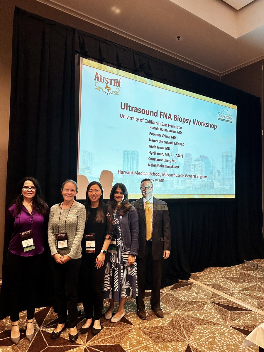 Happening now! Pls join us for Ultrasound guided FNA workshop #ASCyto2023 in Lone star A #cytology. @BalassanianRon @conniechenMD @greenland_nancy @UCSFPath