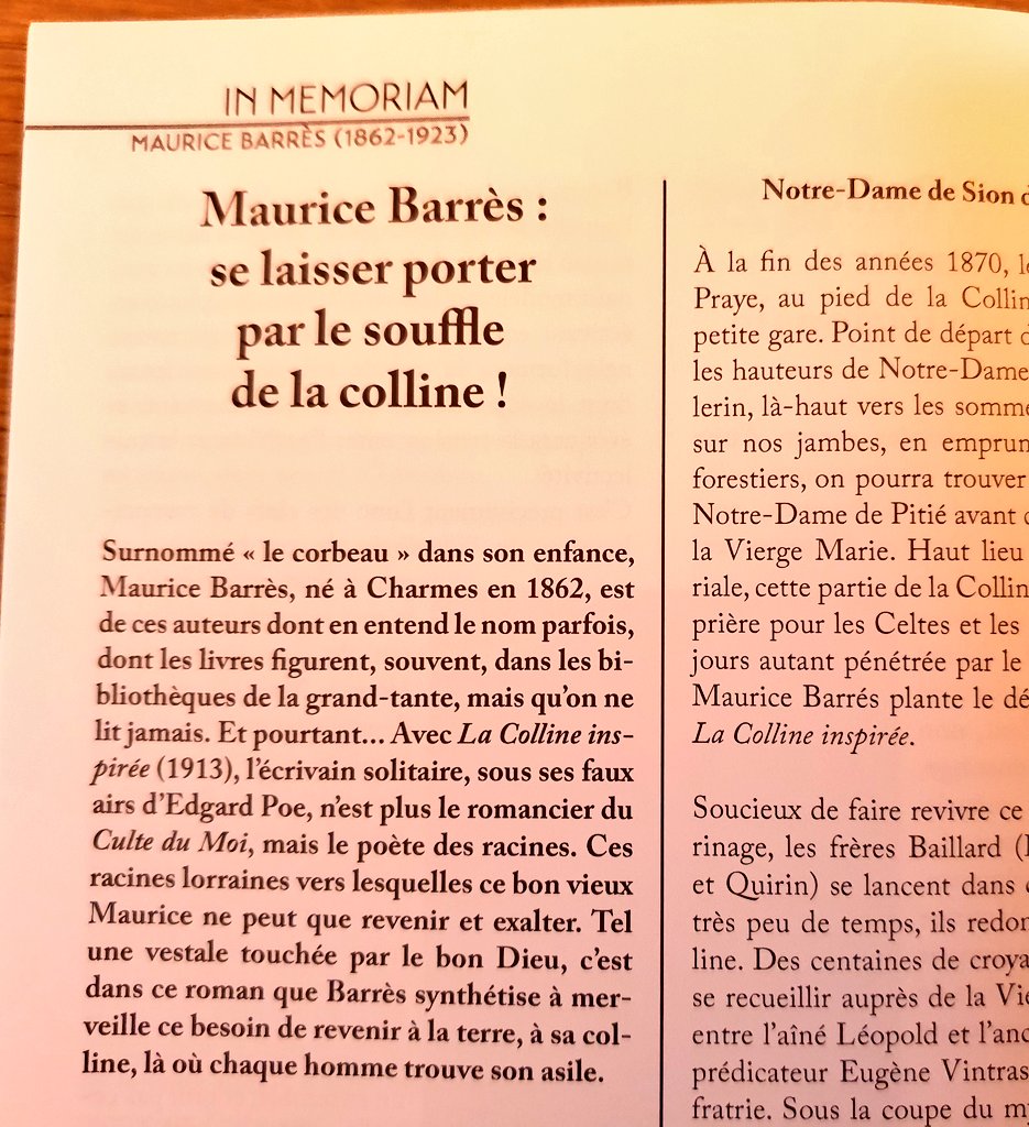 Maurice Barrès, Jean-Marie Cuny, @FranXavConsoli, La Nouvelle Revue Lorraine, ou encore @SylvainDurain, la Lorraine et ses acteurs sont au cœur de ce numéro spécial de @Livr_arbitres. À lire !