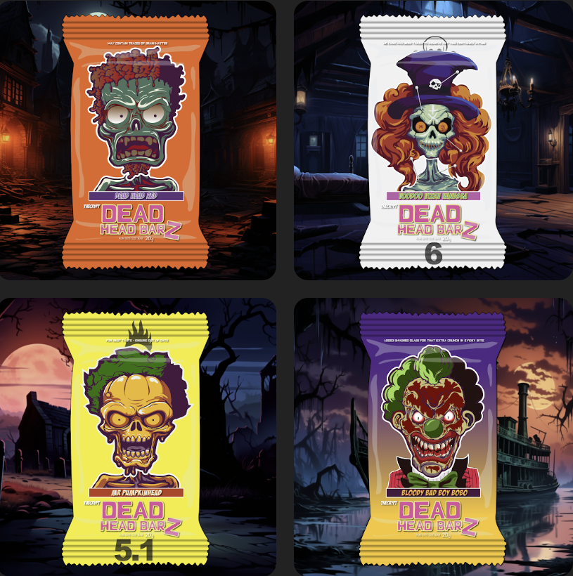 TwitWithheld's tweet image. #CryptCandy is as addictive as real Halloween candy - grab them by the handful! @The_Crypt_NFT has set off a frenzied #DEGEN mint featuring @v1rtualn0mad 🔥 art, crazy variety, and a #BINGO prize game! web3crypt.xyz and live on ME with rarities magiceden.io/marketplace/cr…
