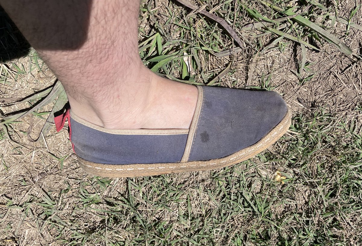 Existiendo un calzado tan noble y autóctono como las alpargatas algunos eligen usar crocs, no lo puedo entender.